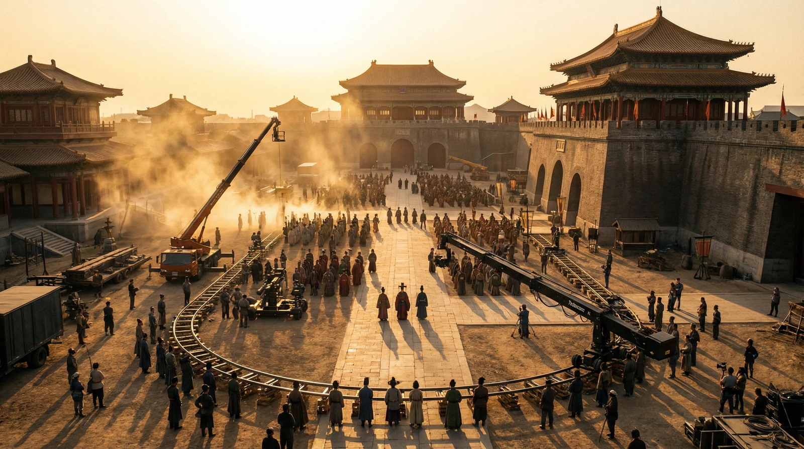 抖阴国产视频栏目大型影视拍摄基地全景