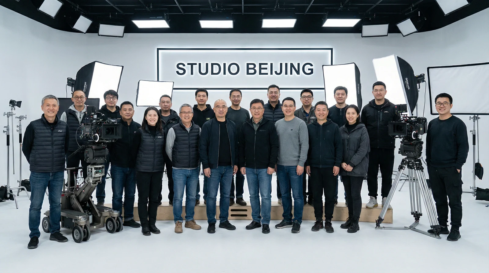 抖阴专业影视制作团队合影